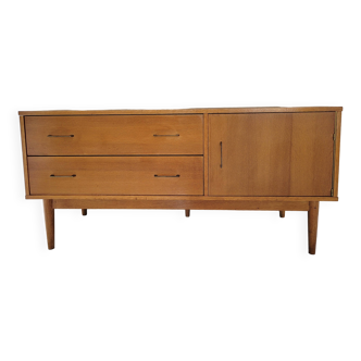 Scandinavian design sideboard in oak and mahogany