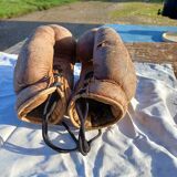 Paire de Gants de Boxe Ancien en cuir