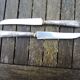 12 old Orbrille stainless steel table knives