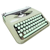Hermes Baby green lime typewritter revised new ribbon