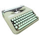 Hermes Baby green lime typewritter revised new ribbon