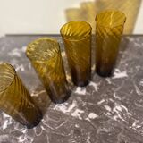 Vintage amber glasses