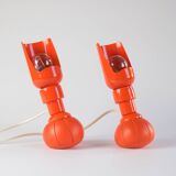 Rare Pair of Mid-Century Gino Sarfatti Model 600P Lamps for Arteluce, Italy 1966