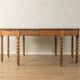 Victorian dining table, around 1840, solid oak, extendable