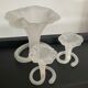 Trio of vintage soliflores vases in glass paste 70s
