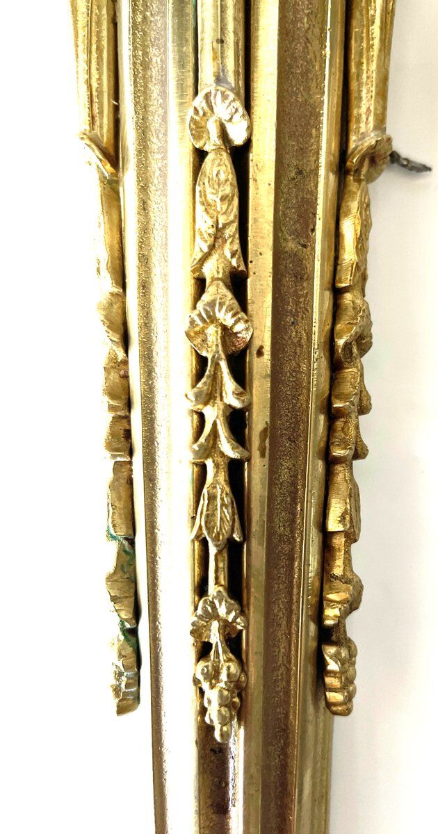 Appliques murales style Louis XVI  fin 19è.  bronze doré, set de 2