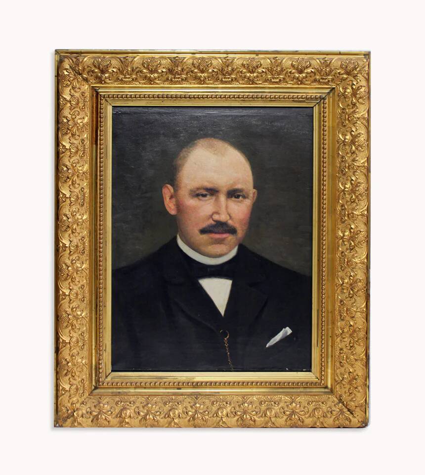 Early 20th century portrait painting of a gentleman by W.N. Hendrikse