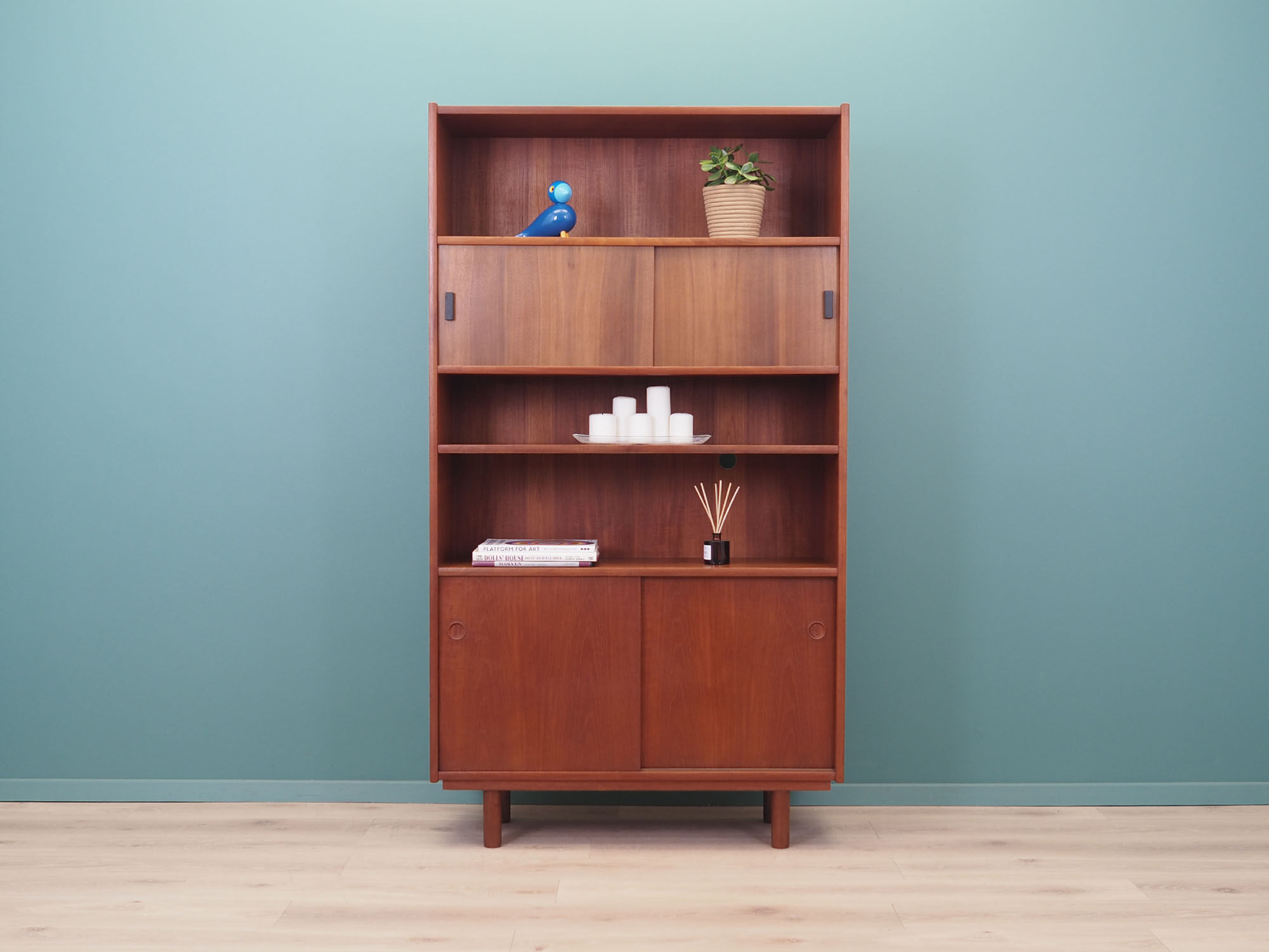 Teak bookcase, Danish design, 1970s, production: Denmark