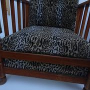 Pair of vintage leopard club chairs