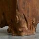 Table d'appoint sculpturale en bois d'orme massif 1970s