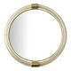 Venetian Round Murano Glass Wall Mirror with Torgiglione-Torchon Design, Ba