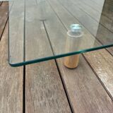 Glass coffee table