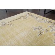 1970s Turkish yellow hand-knotted area rug 210x305