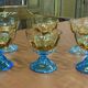6 Georges Sand model crystal champagne glasses - 20th century