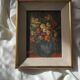 Bouquet of flowers - Oil on canvas framed.