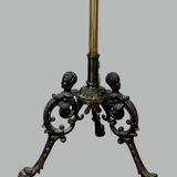 Miroir triptyque de barbier en laiton epoque napoleon iii réglable en haute