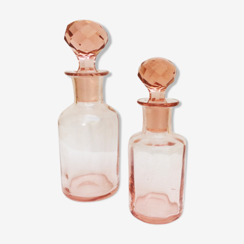 Pink pair of bottles