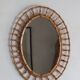 Miroir en bambou vintage