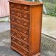 Semainier commode vintage 7 tiroirs coloniale en bois