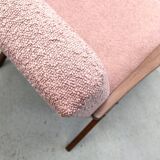 Mid Century Easy Chair Model B - 310 Var in Pink Boucle