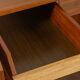 Classic freestanding desk from the 1950s, walnut veneer