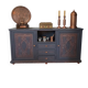 Buffet syrien gris anthracite et cuivre