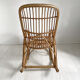 Rocking-chair in vintage rattan 60's