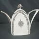 Art Deco coffee maker porcelain Limoges silver decoration around 1930
