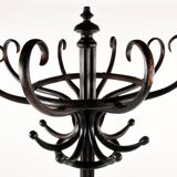 Free-standing coat rack in curved wood produced by Josef Kohn