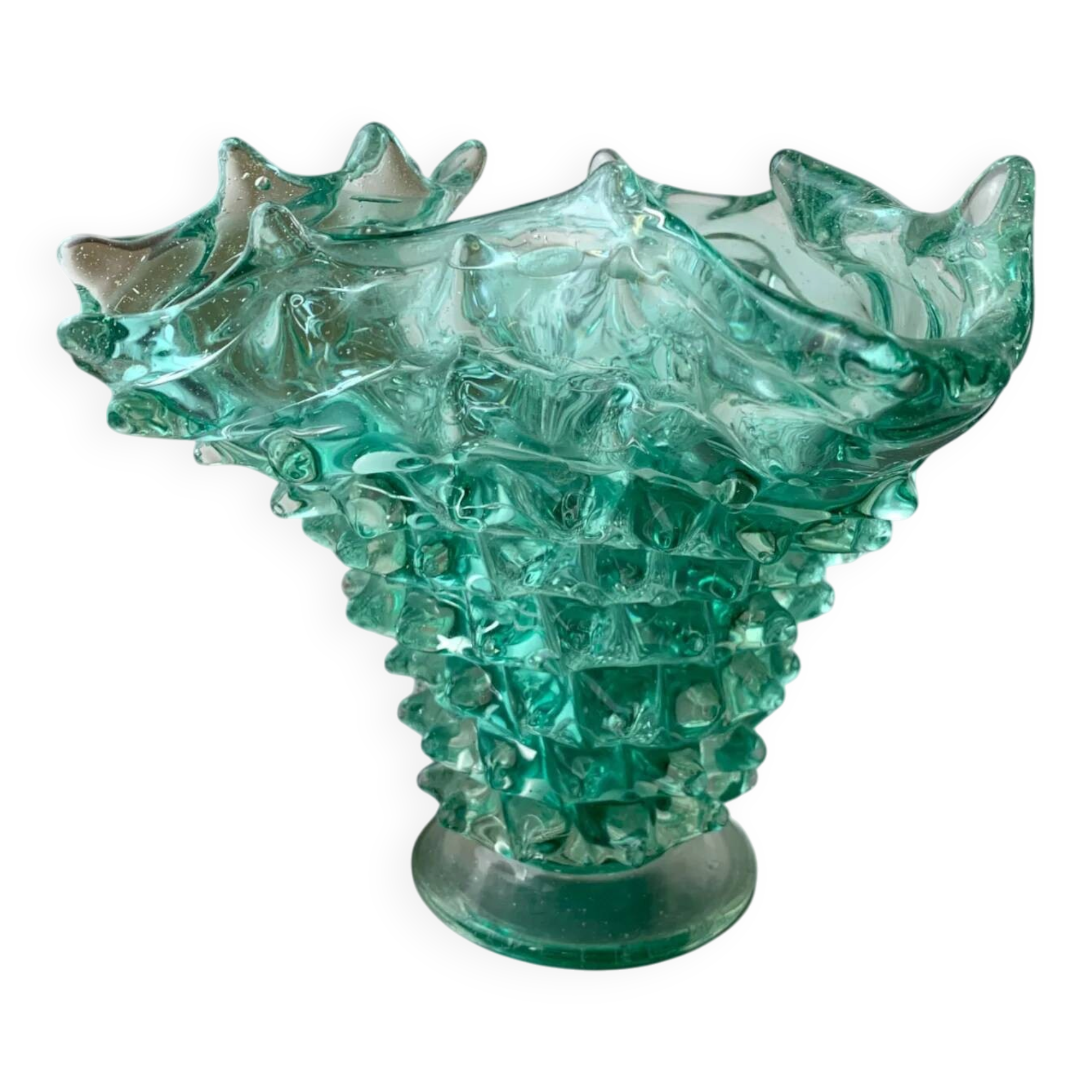 Rostrato vase by Ercole Barovier, Murano glass, Italy, 1960s