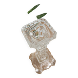 Large bucolic glass candlestick