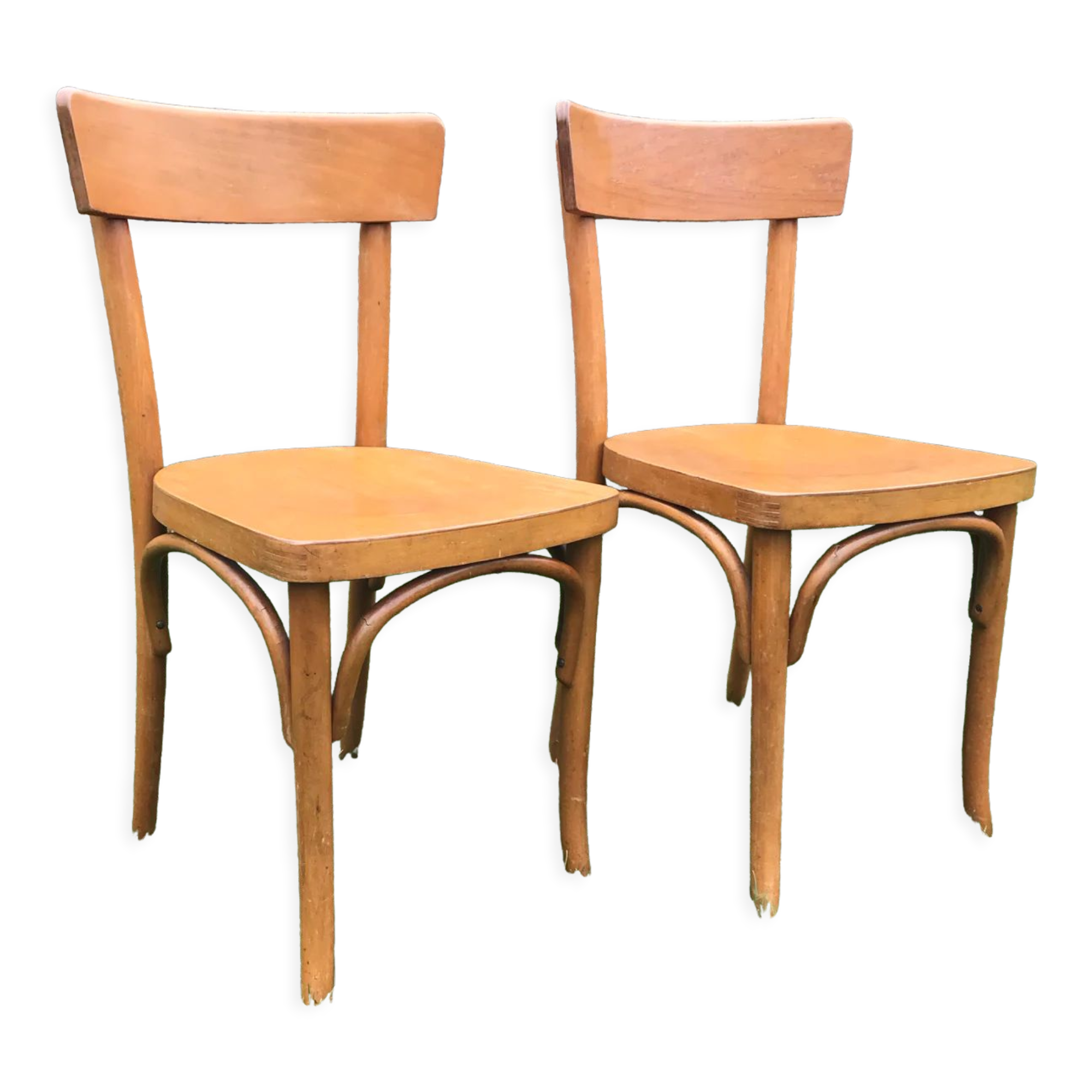 2 vintage Baumann bistro chairs 1940
