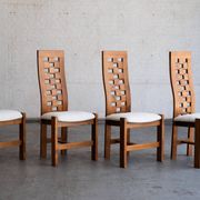 Ensemble de 4 chaises de salle à manger par Maison Regain