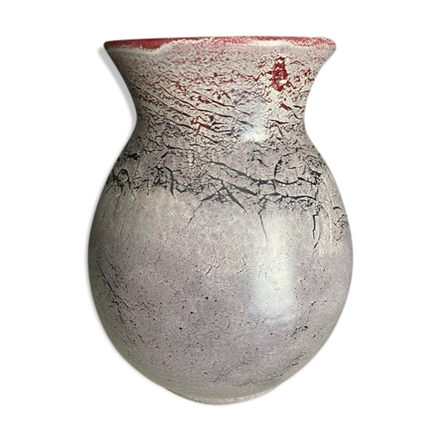 Vase Accolay 1960 ceramic