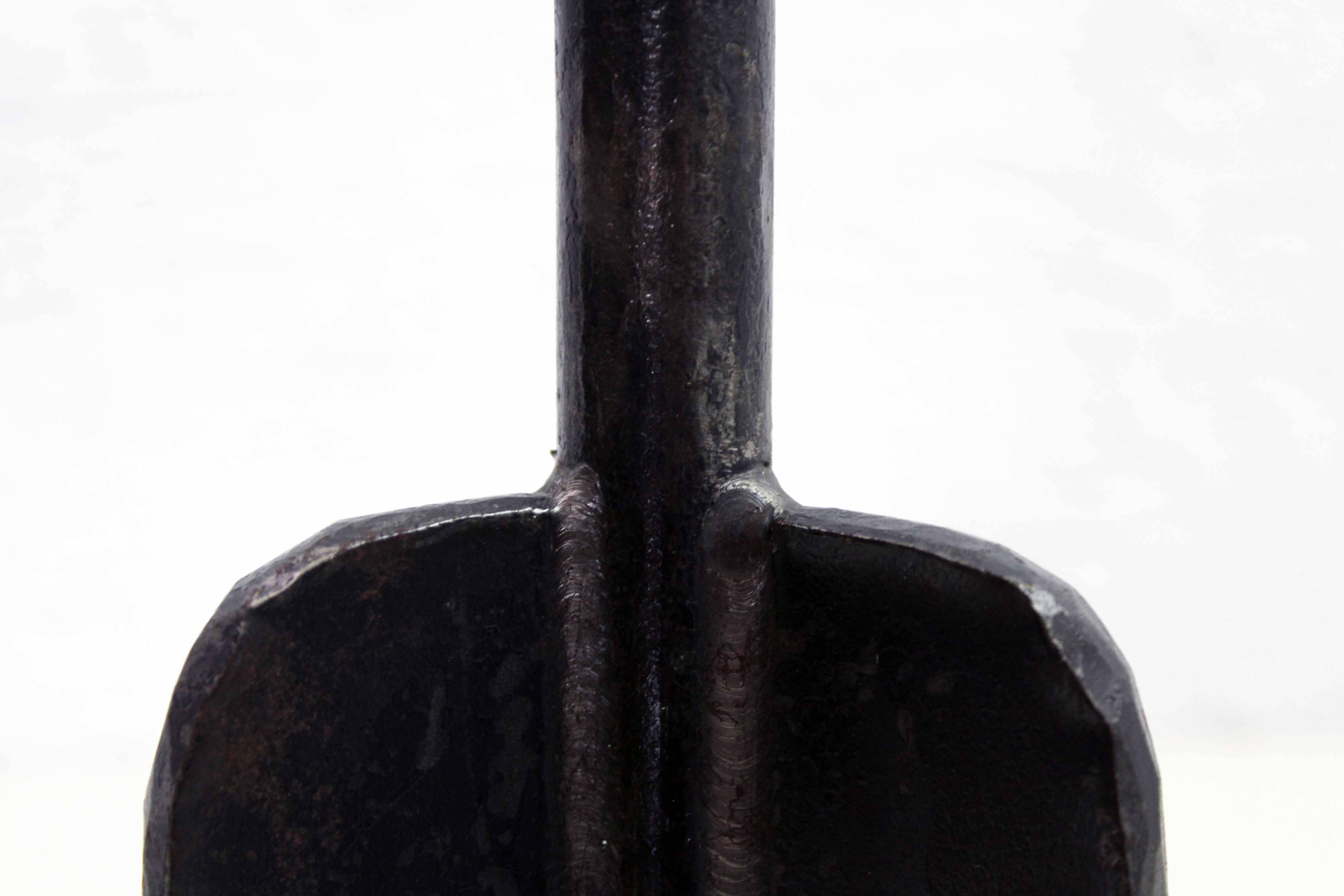Brutalist metal candle holder