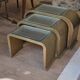 3 nesting tables, space age, circa 1970.