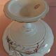 Porcelain compotier monogram gold store of the iron bridge Paris