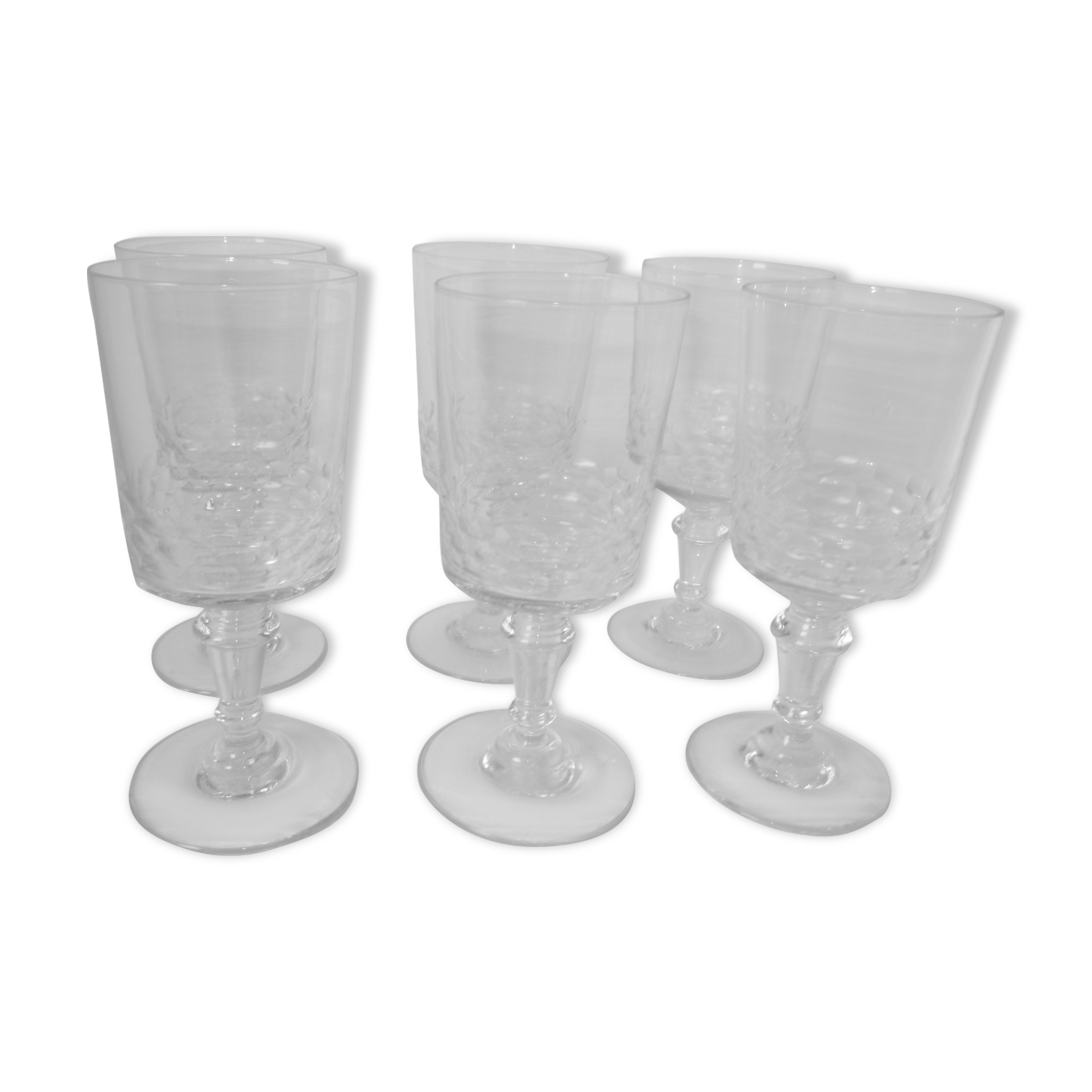 Set of 6 old glasses