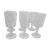 Set of 6 old glasses