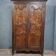 Bressanne wardrobe in walnut and solid oak, regional work from the 20th century.