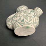 Small ceramic goat figurine with green Cyprus decoration, 20th century