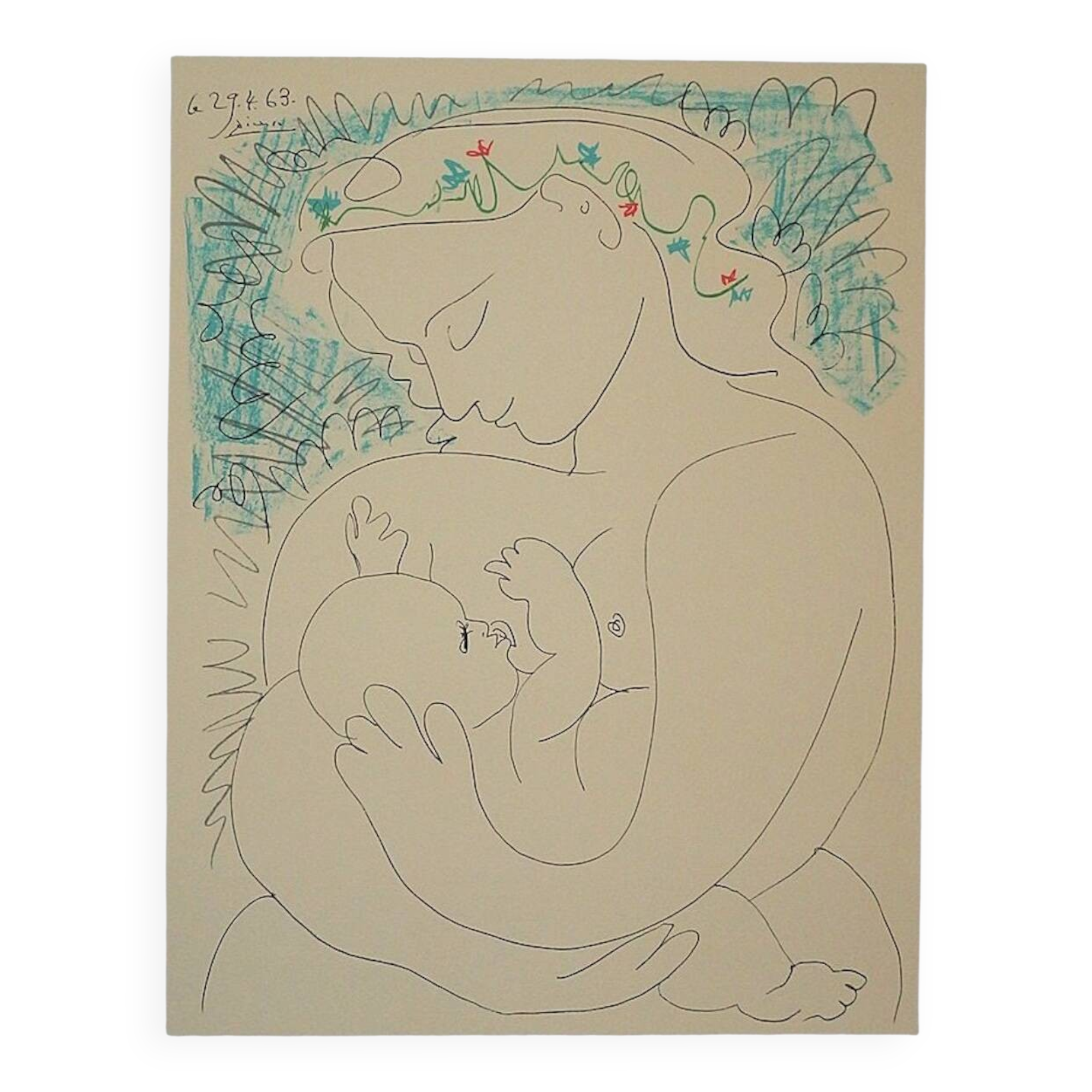 Pablo Picasso: Maternity - Signed Lithograph