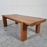 Elm coffee table by Luigi Gorgoni, 80s