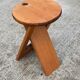 Tabouret pliable Suzy en hêtre massif par Adrian Reed 1980