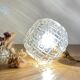 Baladeuse globe vintage en verre moulé