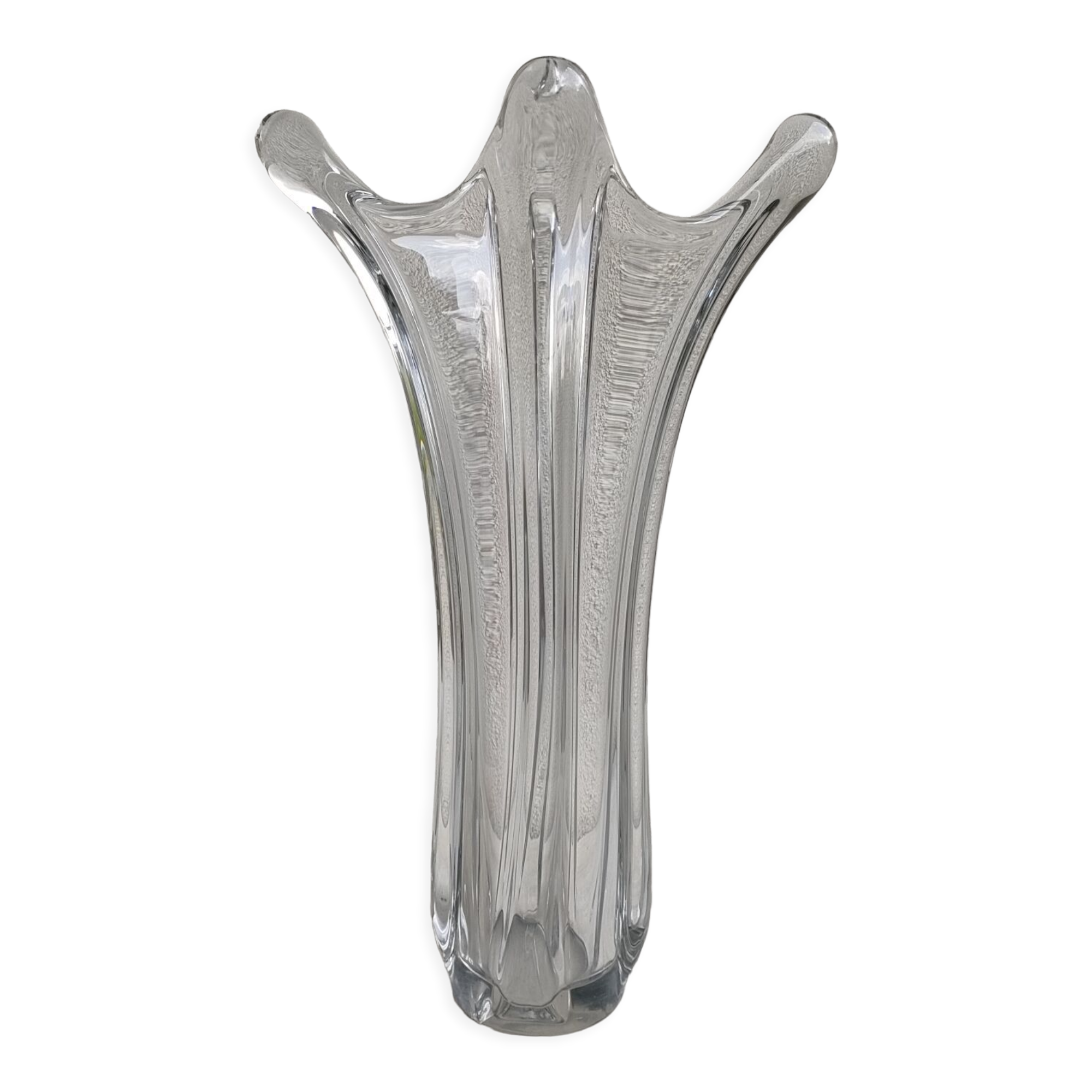 Crystal tulip vase