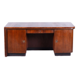 Restored art deco writing desk, Germany, 1930s, revived polish