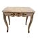 Table peinte classique vintage avec plateau en marbre, années 1950