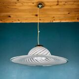 Suspension en verre Murano tourbillonnant, Italie, années 1970