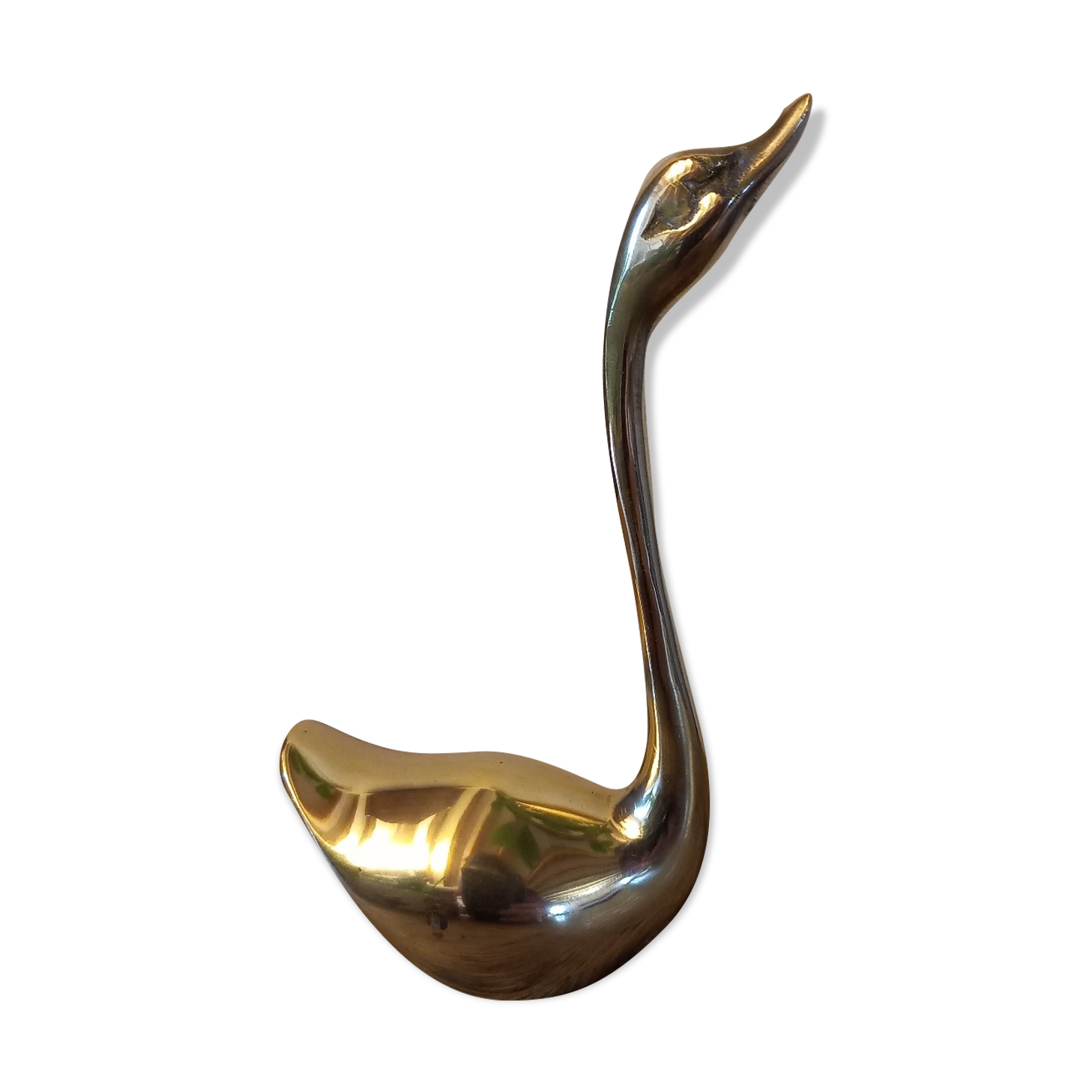 Cygne en laiton vintage